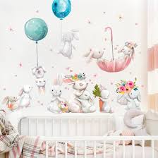 Welch Eine Susse Idee Fur Die Babyzimmer Wandgestaltung Das Kinderzimmer Wandtattoo Hasenfa Kinderzimmer Dekor Babyzimmer Wandgestaltung Wandsticker Babyzimmer