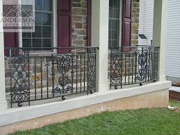 Whether it's up to your front door or out to a back patio, your outdoor steps are used countless times during the day. Wrought Iron Railing Custom And Pre Designed Anderson Ironworks