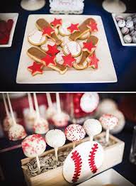 I've gathered up a few simple baseball party recipes that are certain to go perfectly with your party planning and baseball baby shower theme. Baseball Baby Shower Hostess With The Mostess