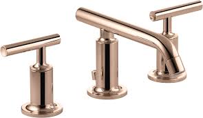 Kohler corner sink elegant bathroom kohler bathroom sinks sink. Kohler Purist Widespread Bathroom Sink Faucet With Low Lever Handles And Low Spout Wayfair