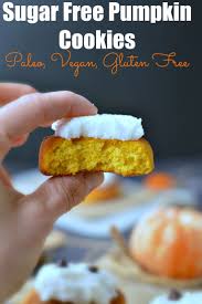 Sugar Free Pumpkin Cookies Or The Healthiest Halloween Cookies Ever Those Pumpkin Cookies Are Sweet Moist And Sugar Free Cookies Gluten Free Sugar Free Food