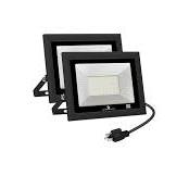 GLORIOUS-LITE LED Flood Lights Outdoor, 50W 5000LM Outside LED Work Light  with Plug, 6000K Daylight White, IP66 Waterproof Portable Spot Security ...