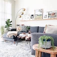 Loving This Living Room Inspo That Features The Lovely Gray Mid Century Sofa Bo Grey Sofa Living Room Gray Sectional Living Room Living Room Inspo