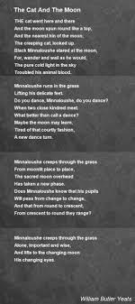 The Cat And The Moon Poem By William Butler Yeats Poem Hunter Funny Poems Moon Poems Yeats Poems