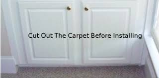 For detailed instructions on base cabinet installation, click here: Can I Install Cabinets On Carpet
