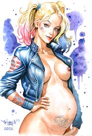 Pregnant Harley Quinn by Yuranart - Hentai Foundry
