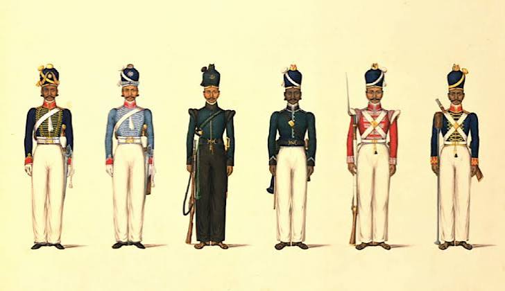 East India Company Madras Uniforms - World History Encyclopedia