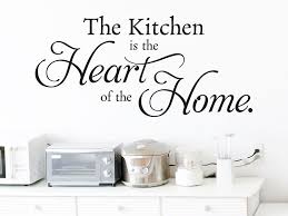 Whether it's creating new recipes, preparing food, or sitting and chatting with friends and family over a delicious dinner and glass of wine, the kitchen is where it all happens. Wandtattoo The Kitchen Is The Heart Klebeheld De
