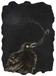 Blackbird Singing In The Dead Of Night Lyrics Blackbird Singing In The Dead Of Night Art Print From Night Art Black Bird Bird Art
