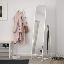 This mirror is hiding something. Knapper White Standing Mirror 48x160 Cm Ikea