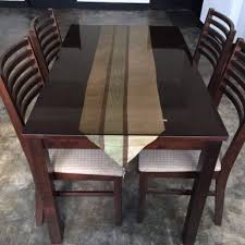 You don't have to worry much about moving the 4 seater glass dining table sets around in case you need to move or rearrange your space. Dining Table 4 Seater With Glass Top Free Delivery Furniture Home Living Furniture Tables Sets On Carousell