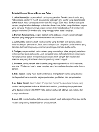 Check spelling or type a new query. Defenisi Cerpen Menurut Beberapa Pakar