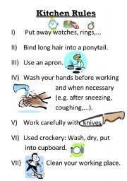 English Worksheet Kitchen Rules Kitchenrules Ingilizce Turizm