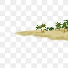 Vacation Shoal Islands Hand Painted Illustration Small Island Coconut Tr Christmas Tree Paper Craft Christmas Tree Decorations Diy Buffalo Plaid Christmas Tree