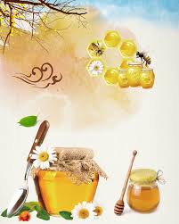 Natural Honey Wild Honey Advertising Poster Background Material Honey Design Retro Background Poster Design