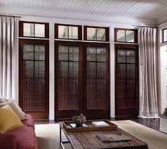 1 Wood Blind Light Curtains And Rug Tone Down Dark Wood Wood Blinds Home French Doors Interior