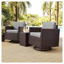 Swivel Chairs Gray Crosley