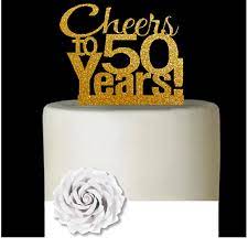 Variety of cake flavours free shipping last minute cakes delivery same day and. Cakesupplyshop Item 050cta 50th Birthday Anniversary Cheers Soft Gold Glitter Sparkle Elegant Cake Decoration Topper Walmart Com Walmart Com