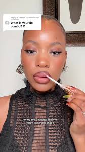 Replying to @user9626797412508 my nude lip combo using @Charlotte Tilbury  lip blur in shade honey blur & collagen lip bath in pillowtalk #beautyfinds  #blackgirlmakeup #makeuptutorial