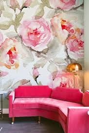 In choosing floral designs for your wallpaper it does not only enhance your interiors but it also helps the owner fight from stress. Big Flower Wallpaper Pink Wallpaper Room Wall Living Room Flower Peony Petal Interior Design Furniture 1524678 Wallpaperkiss