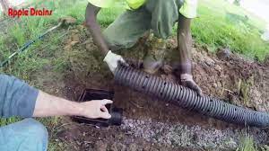 How to design, build, and install a drainage system. How To Install A French Drain In Your Back Yard Do It Yourself Project By Apple Drains Youtube