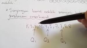 Contoh soal jangkauan antar kuartil. Contoh Soal Menentukan Simpangan Kuartil Dan Jangkauan Antarkuartil Data Tunggal Youtube
