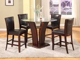 Check out our counter height table set selection for the very best in unique or custom, handmade pieces from our kitchen & dining tables shops. Crown Mark Camelia 5 Piece Dark Brown Upholstery Counter Height Table And Chair Set 1710esp 5pc Miskelly Furniture