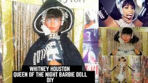 5 piece matryoshka doll set, featuring famous whitney houston. Whitney Houston Queen Of The Night Doll Diy Youtube