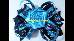 Hola hoy vamos a ver cómo hacer un moño boutique para niñas doble fácil y muy bonito.les dejo las medida y algunos moños que tenemos cualquier du. Como Hacer Lazos Para Ninas Flores De Liston How To Make A Big Girl Boutique Hair
