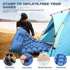 Camping Air Sleeping Pad Mat Lightweight Backpacking Pad For Hiking Sale Outdoorfull Com In 2020 Sleeping Pads Camping Sleeping Pad Air Mattress