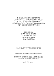 According to claessens et al. Http Eprints Utar Edu My 2367 1 Fn 2016 1307111 Pdf