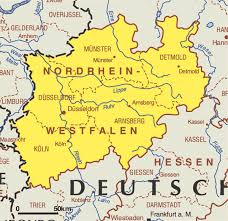 In 1807 napoleon assigned most of traditional westphalia to the grand duchy of berg. Map Of North Rhine Westphalia Nordrhein Westfalen Worldofmaps Net Online Maps And Travel Information