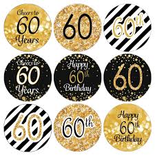 Now let me give you the list of gifts that i would like to recommend you. Black And Gold 60th Birthday Party Favor Stickers 180 Count Sparkle Stripes Distinctivs Walmart Com Walmart Com