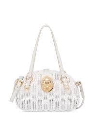 miu miu wicker shoulder bag farfetch 2020