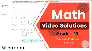 The purpose of this project is to write a book of concepts/definitions of mathematical terms . Mathematics Alphabet Problems Questions For Grade 10 With Answers Set 1607273360 Youtube