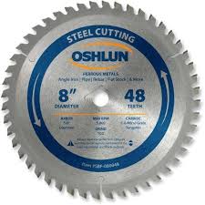 Black And Decker Cordless Circular Saw Manual Oshlun Sbf 080048 8 Inch 48 Tooth Tcg Saw Blade With 5 8 Inch Arbor Diamond Knockout For Mild Steel And Ferrous Metals Saw Blade Circular Saw Blades Blade