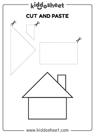 cut and paste worksheet home free printable worksheet kiddosheet