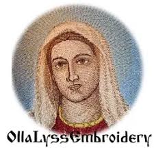 Immaculate Heart Of Mary (Patch) embroidery design