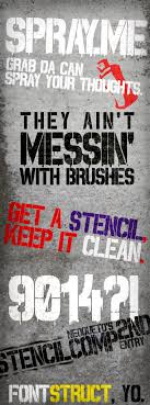 It is a polymer mix that dries relatively quickly. Spray Me Font Dafont Com