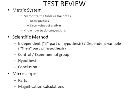 Tools Of Science Metric System Microscope The Metric