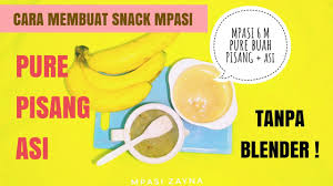 Belum nyetok sayuran buat si kecil lagi, akhirnya sayur seadanya di kulkas Mpasi 6 Bulan Pertama Puree Buah Pisang Asi Tanpa Blender Banana Fruit Purees Reaction Youtube