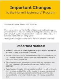 Maybe you would like to learn more about one of these? Synchrony Marvel Card To Be Discontinued On 5 27 Doctor Of Credit