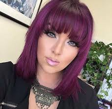Purple Fringe Idea Magenta Hair Hair Color Shades Ombre Hair Color