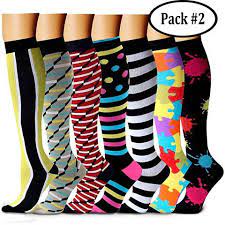 Last Day Promotion 45 Off Compression Socks 7 8 Pairs For Women Men Compression Socks Knee High Compression Socks Women