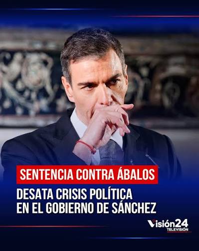 🌎 | CONDENA A EXMINISTRO DE SÁNCHEZ DESATA CRISIS POLÍTICA EN ESPAÑA La  condena del Tribunal Supremo de España contra el exministro de Transportes  José Luis Ábalos ha generado una fuerte reacción