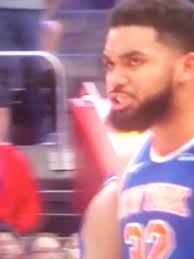 Karl Anthony Townes Pumping His Fist