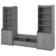 Hauga Tv Storage Unit Grey 277x46x199 Cm Ikea Tv And Media Furniture