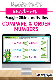 Distance Learning 3rd And 4th Grade Comparing Numbers Google Classroom Google Classroom Upper Elementary Math Math Activities Elementary