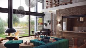 How amazing is that open rain shower? Stylish Industrial Loft Design In Wood Brick And Concrete Digsdigs