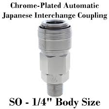 Chrome Plated Automatic Japanese Interchange Couplings